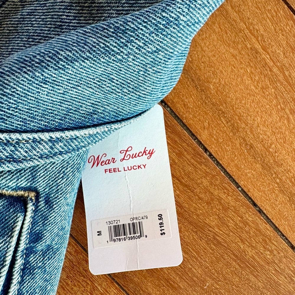 NEVER WORN! Tags on! Lucky Brand Light Blue Denim Jacket - Picture 3 of 4